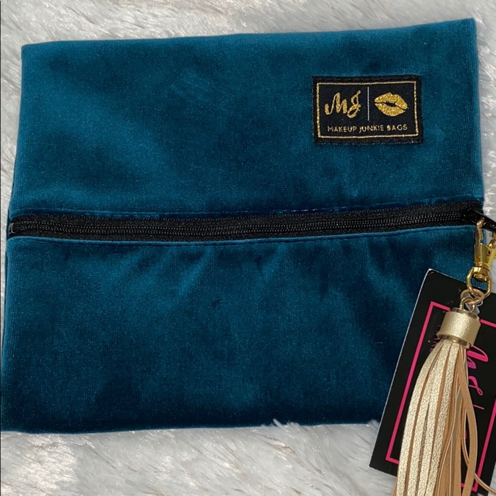 Small GOLD LABEL Azul Makeup Junkie Bag